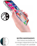Capa transparente TPU acrílica anti impacto para iPhone