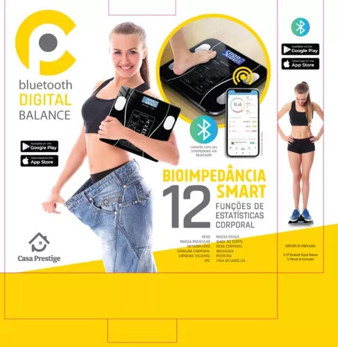 Balança Corporal Bioimpedância Profissional Bluetooth Digital - ATMOSPHERE SHOP