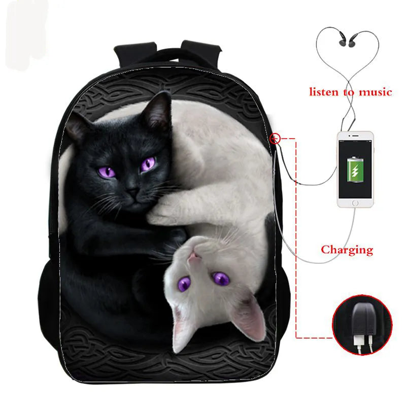 Mochila Infantil Gatinhos 3D - ATMOSPHERE SHOP