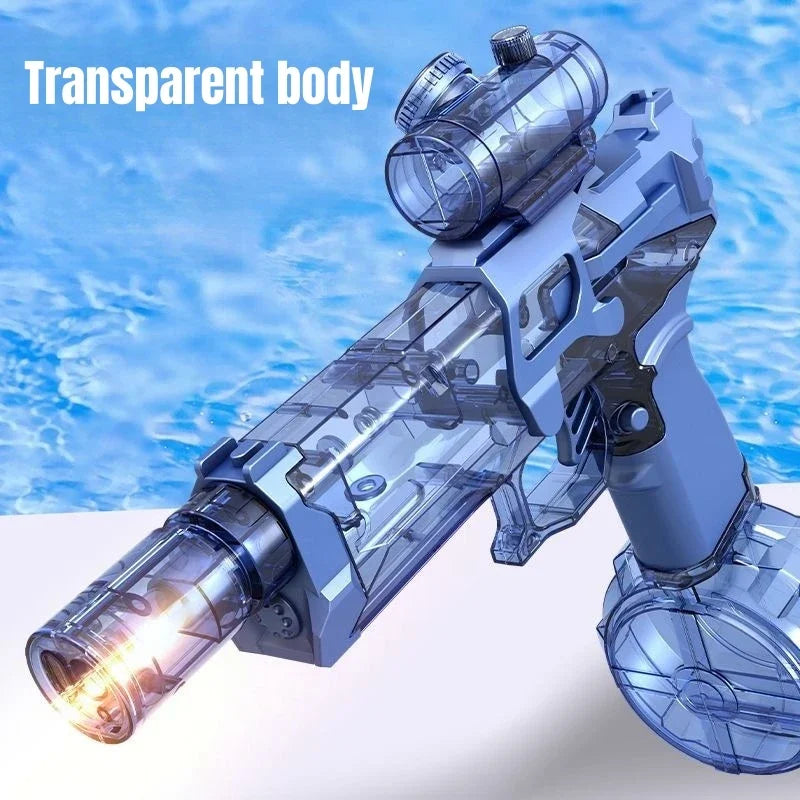 Arma Eletrica de agua e led Water Gun Toys