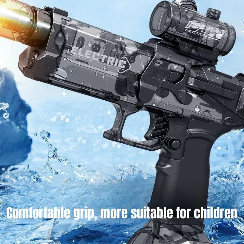 Arma Eletrica de agua e led Water Gun Toys