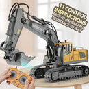 Escavadeira com Controle Remoto 2.4G Crawler Truck Bulldozer