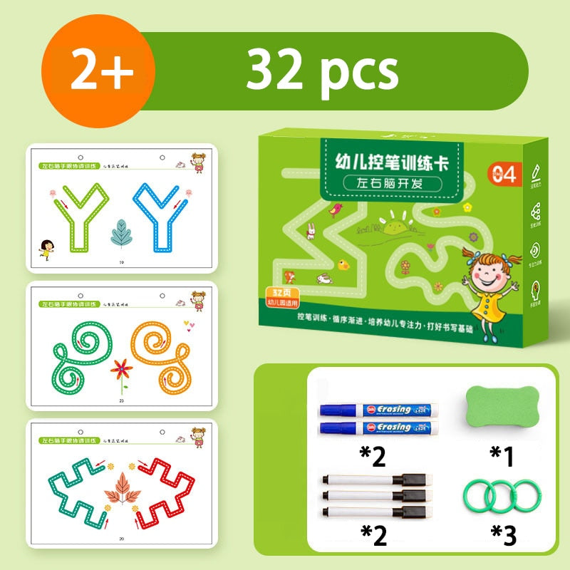 Caderno Montessori Reutilizável | Caderno infantil | ATMOSPHERE SHOP
