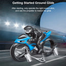 Moto 2 em 1 Stunt 2.4GHz Plana e gira 360 graus