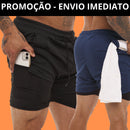 Short Masculino Dry-Fit Dupla Camada Premium(COMPRE 1 LEVE 2)