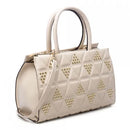 Bolsa Feminina Ladies Bolso Interno com Zipper Bege