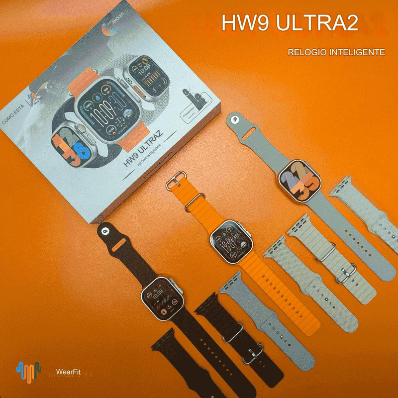 smartwatch HK9 Ultra 2 Max com tela de alta definição, exibindo notificações e interações inteligentes. Este smartwatch moderno oferece acesso fácil a chamadas, mensagens e monitoramento de saúde avançado, incluindo frequência cardíaca e atividade física. A integração com ChatGPT 2024 permite interações por voz e respostas instantâneas. Ideal para quem busca tecnologia wearable de ponta.