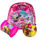 Mochila Infantil Escolar LOL com Copo e bola Surpresa - ATMOSFHERE SHOP
