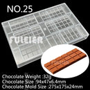 Formas para Barra de Chocolate 26 Peças - ATMOSFHERE SHOP