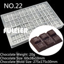 Formas para Barra de Chocolate 26 Peças - ATMOSFHERE SHOP