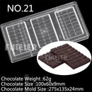 Formas para Barra de Chocolate 26 Peças - ATMOSFHERE SHOP