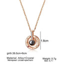 Letter Necklace 100 Languages I Love You Projection Pendant Necklace Women Jewelry Collier Femme Bijoux 2019 Best Friends Gifts - ATMOSFHERE SHOP