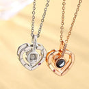 Letter Necklace 100 Languages I Love You Projection Pendant Necklace Women Jewelry Collier Femme Bijoux 2019 Best Friends Gifts - ATMOSFHERE SHOP