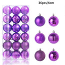 Conjunto de Bolas de Natal 36 peças - ATMOSFHERE SHOP