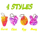 Chaveiro Pop it Tema Páscoa 12 ou 16PCS Colorido - ATMOSFHERE SHOP