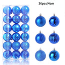 Conjunto de Bolas de Natal 36 peças - ATMOSFHERE SHOP