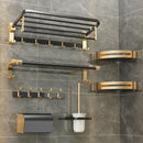 Rack de banho preto e dourado | Suporte de banheiro | ATMOSPHERE SHOP