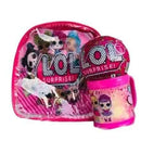 Mochila Infantil Escolar LOL com Copo e bola Surpresa - ATMOSFHERE SHOP