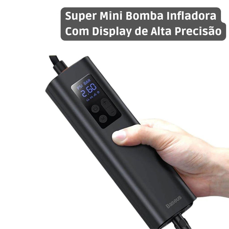 Mini Bomba Infladora Compressor de Ar Portátil para Pneus 150PSI 12V - ATMOSPHERE SHOP
