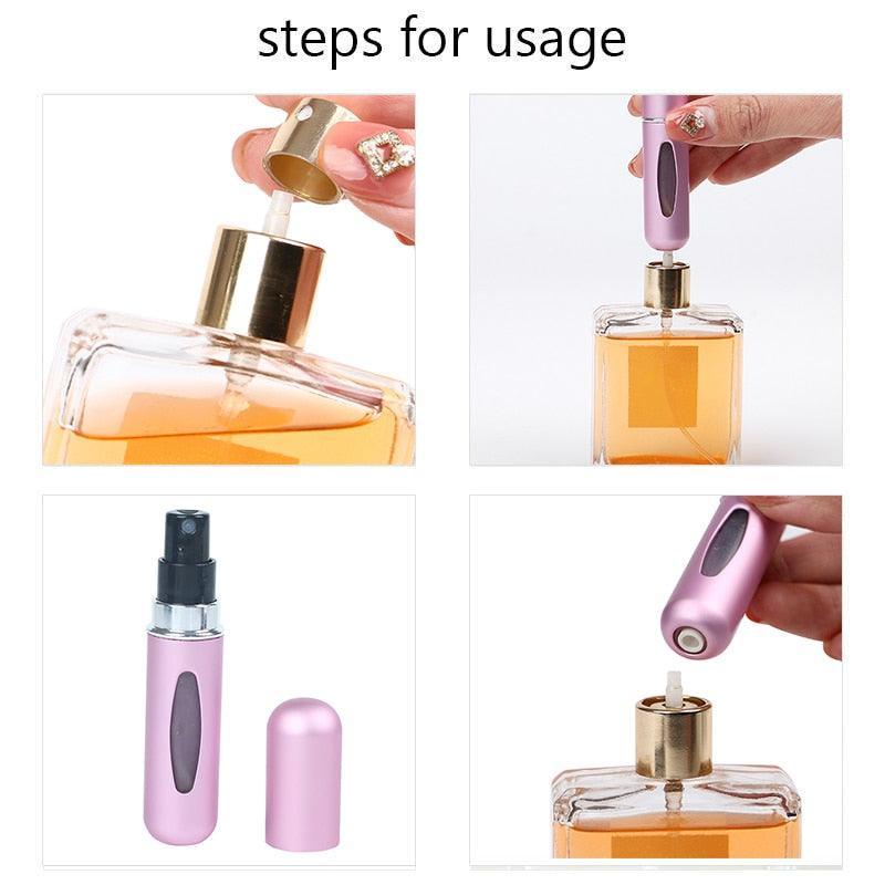Mini Frasco de Perfume Portátil Recarregável 5mL E 8mL - ATMOSPHERE SHOP
