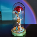 Rosa Encantada Dourada Atmos™ - Excelente Presente - ATMOSPHERE SHOP