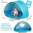 Tenda Praia Sol Infantil Com Piscina Anti UV - ATMOSPHERE SHOP